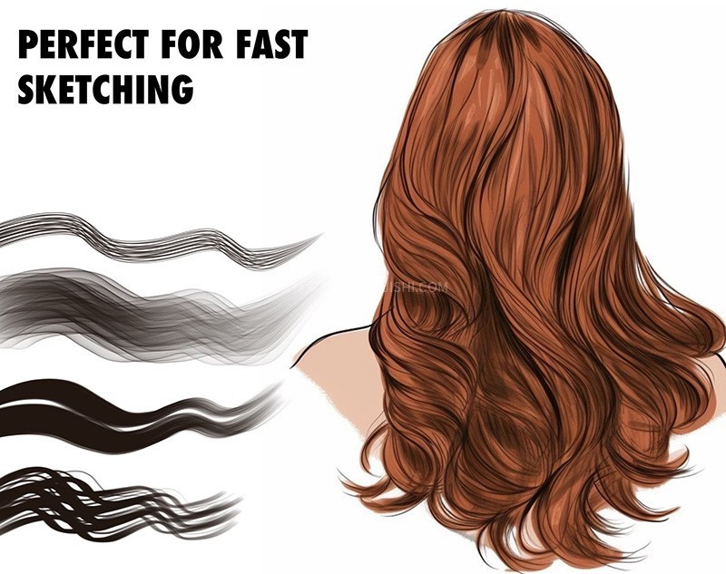 70+Procreate发丝眉毛笔刷